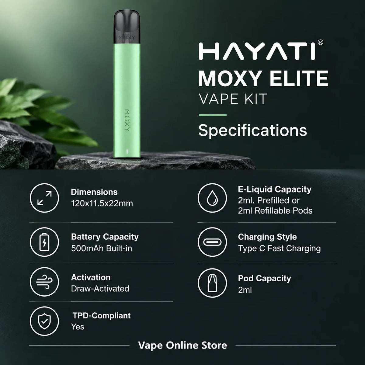Hayati Moxy Elite Vape Kit
