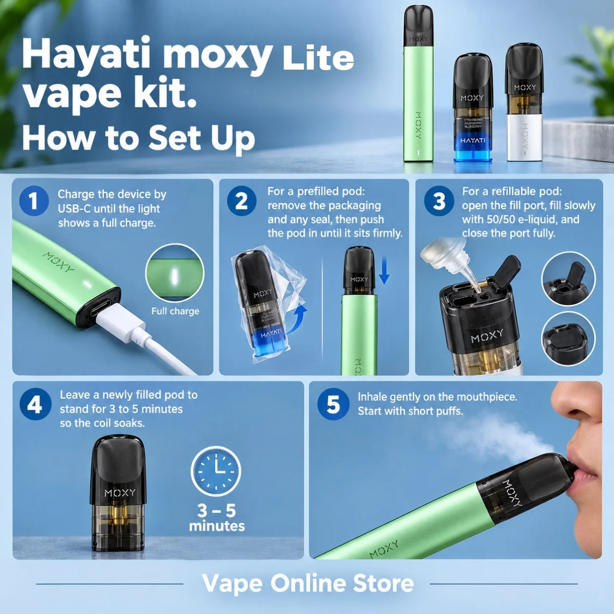 Hayati Moxy Lite Vape Kit