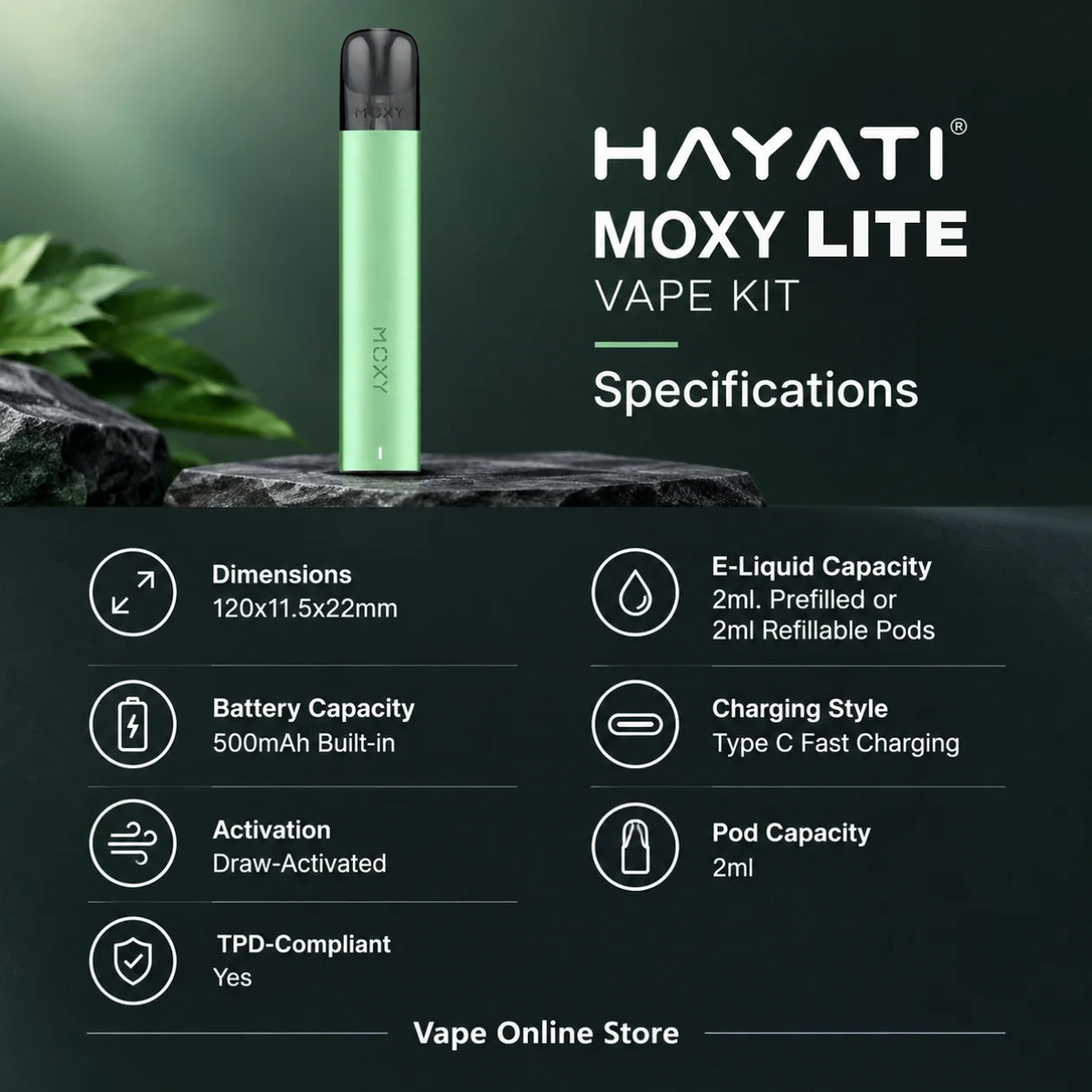 Hayati Moxy Lite Vape Kit