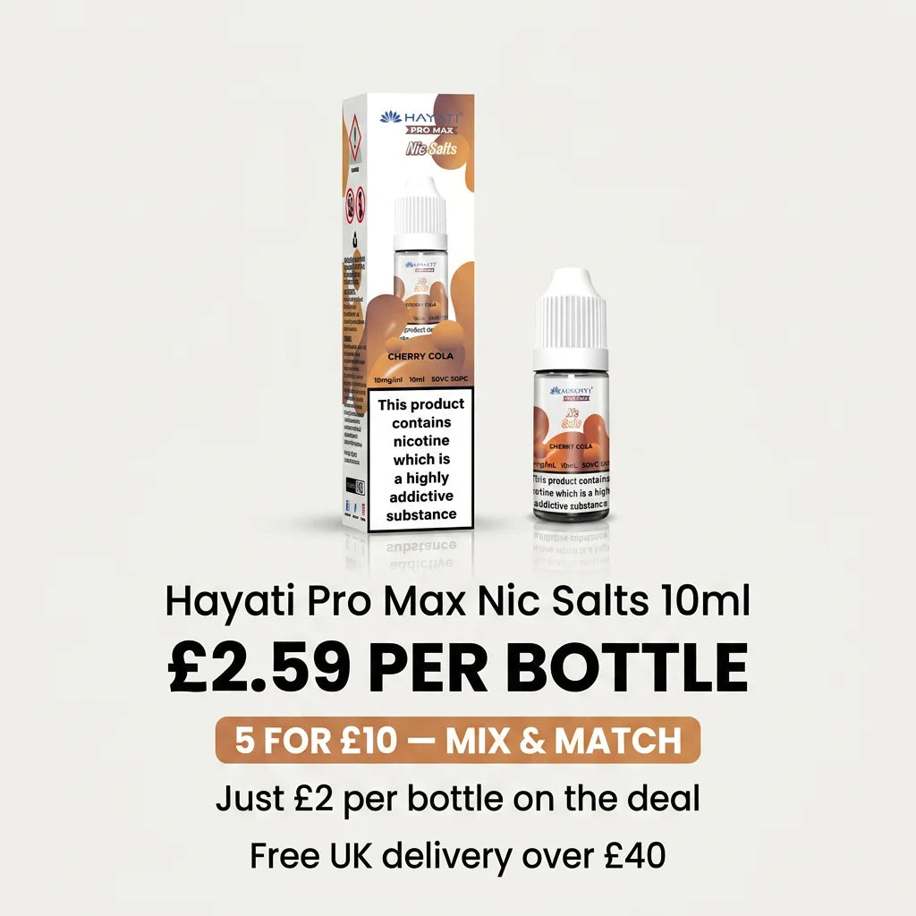 Hayati Pro Max Nic Salts 10ml  | 5 for £10 Deal