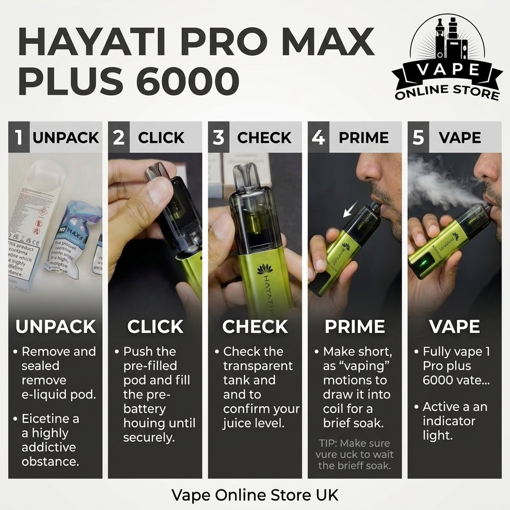 Hayati Pro Max Plus 10mg 6000 Prefilled Pod Kit
