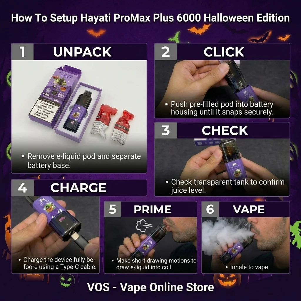 Hayati Pro Max Plus 6000 Halloween Edition Prefilled Pod Kit