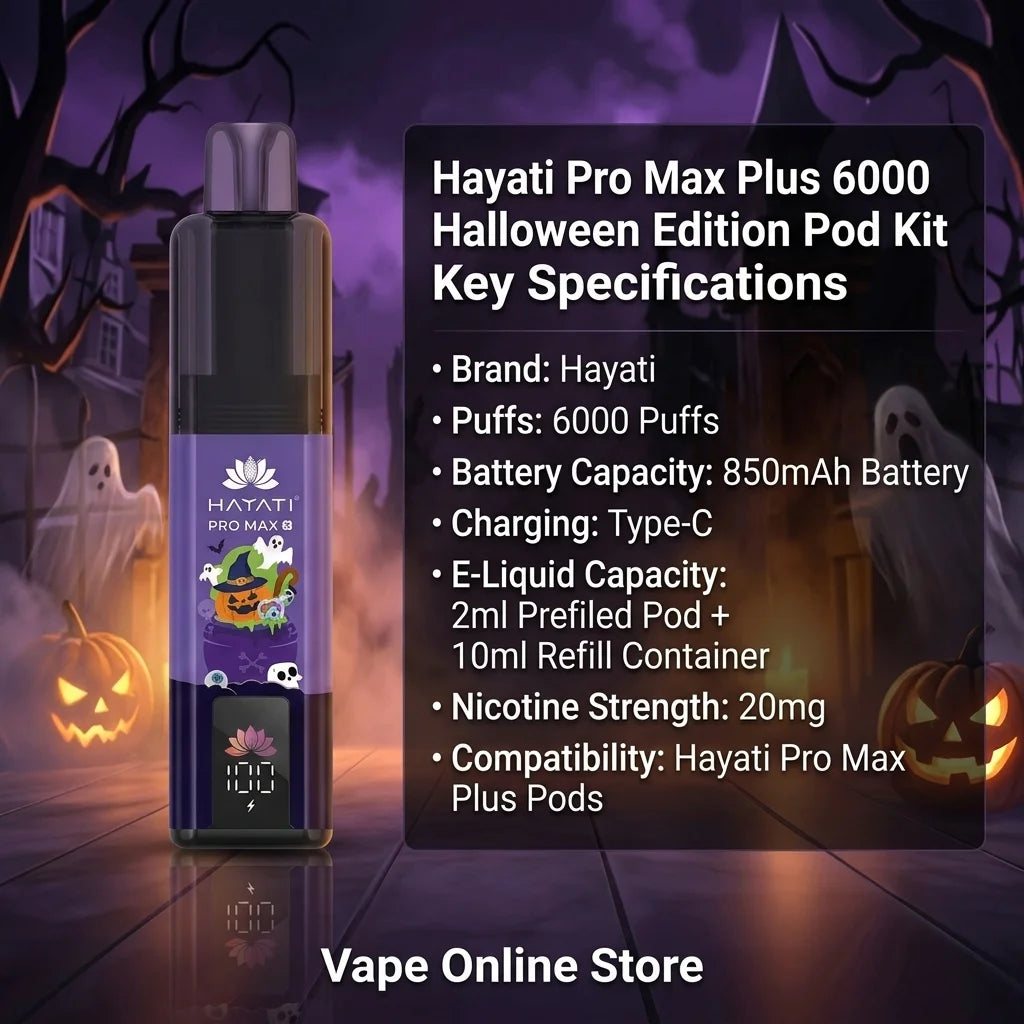 Hayati Pro Max Plus 6000 Halloween Edition Prefilled Pod Kit