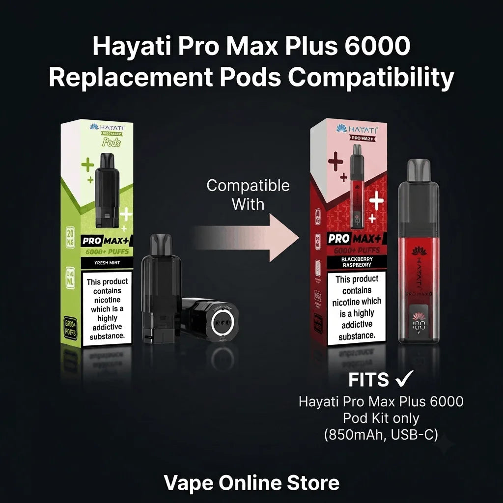 Hayati Pro Max Plus 6000 Replacement Refill Pods