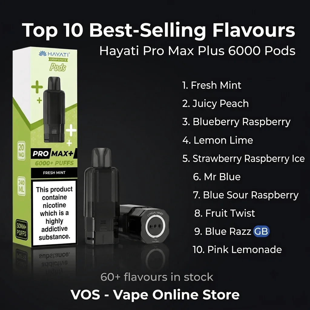 Hayati Pro Max Plus 6000 Replacement Refill Pods