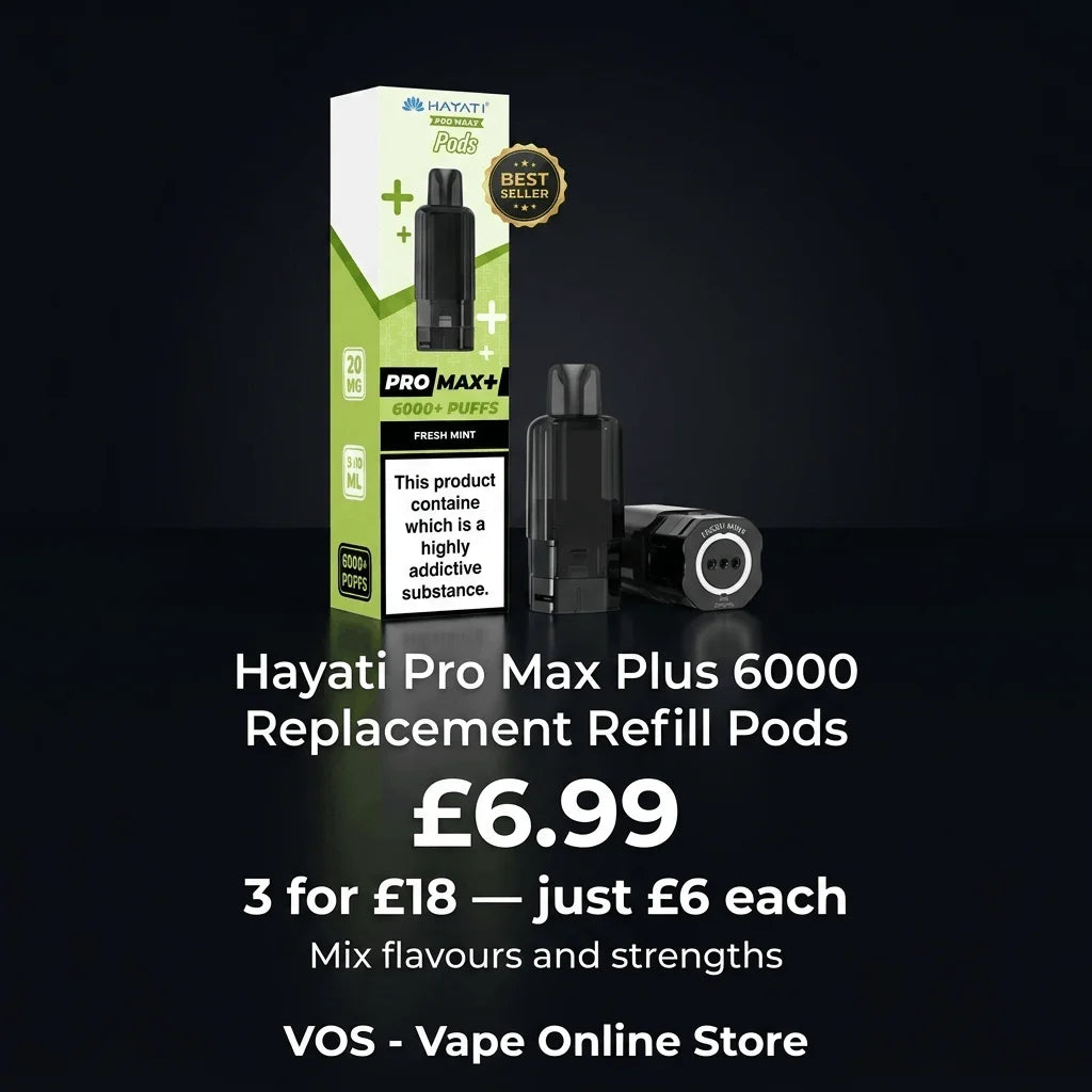 Hayati Pro Max Plus 6000 Replacement Refill Pods