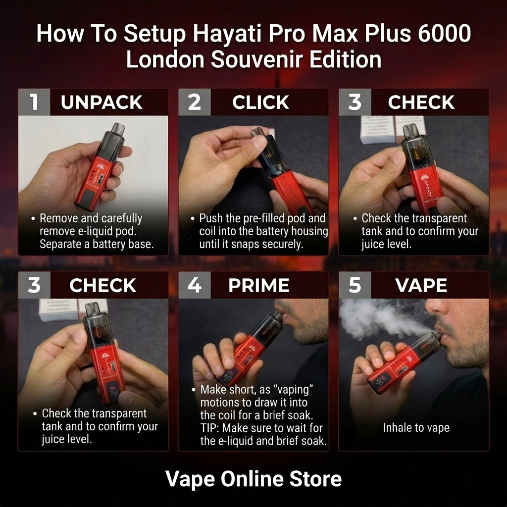 Hayati Pro Max Plus 6000 London Souvenir Edition