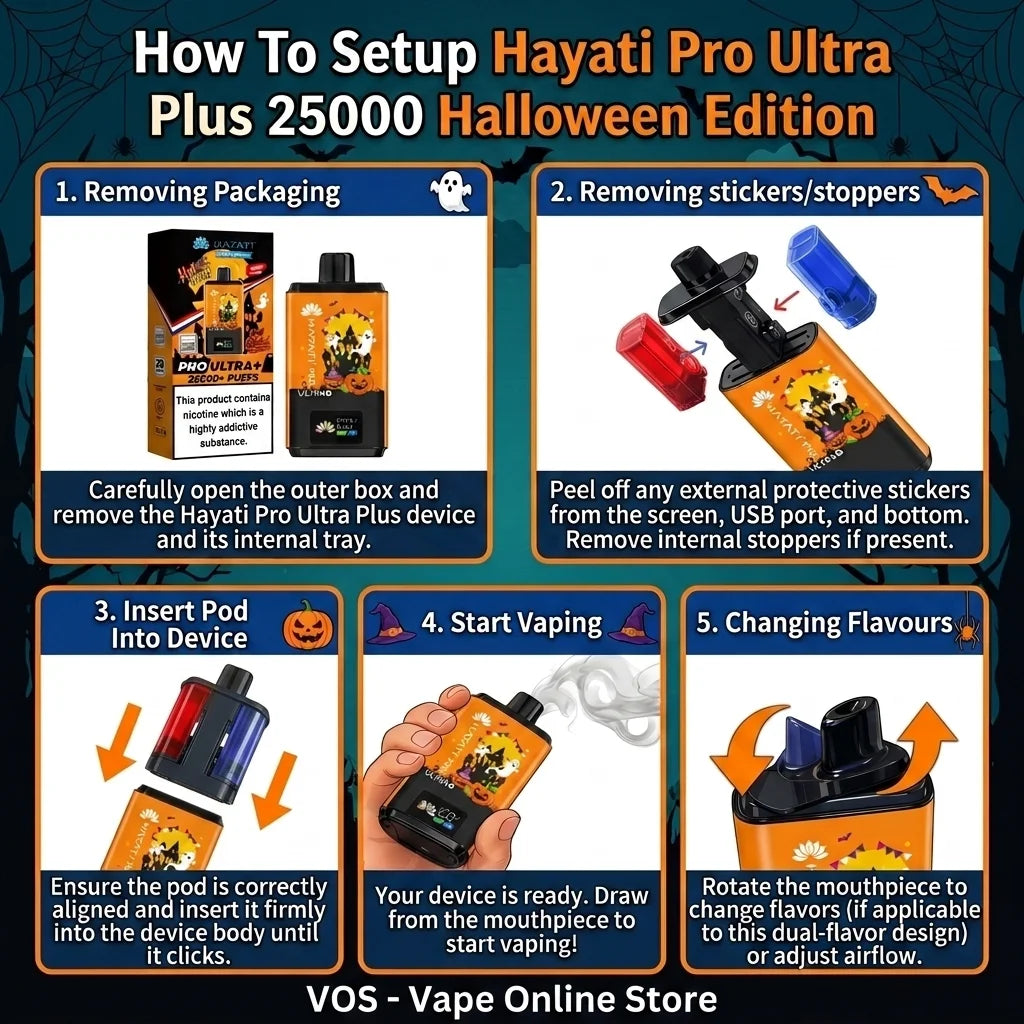Hayati Pro Ultra Plus 25000 Halloween Edition Prefilled Pod Kit
