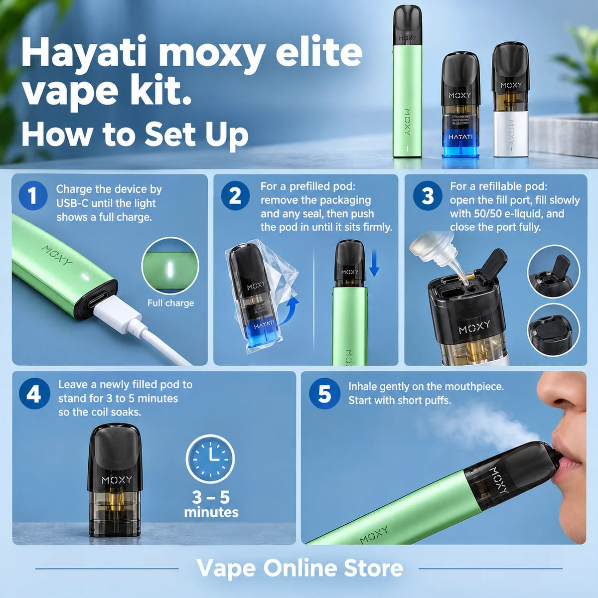 Hayati Moxy Elite Vape Kit