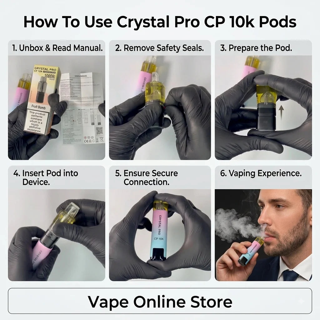 Official Crystal Pro CP 10k Pods | All Flavours In Stock