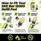 How to fit an SKE Bar 15000 refill pod and container to the SKE Bar 15K in three steps