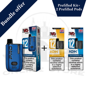 IVG Pro 12 10k Pod Kit + 2 Refill Pods | Bundle Vape Deal