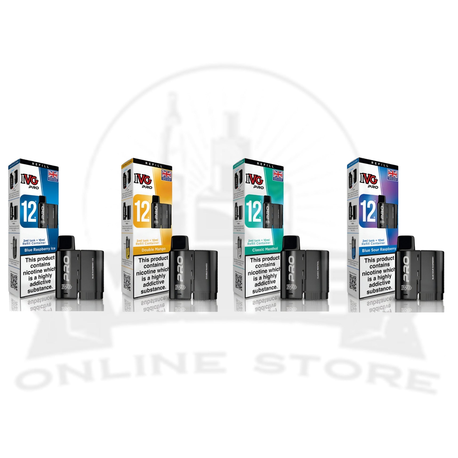 IVG Pro 12 10k Pod Kit + 2 Refill Pods | Bundle Vape Deal