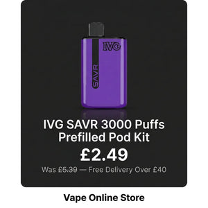 IVG SAVR 3000 Puffs Disposable Pod Kit | IVG Vape UK