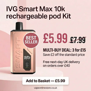 IVG Smart Max 10k rechargeable Vape Kit | Best Deal