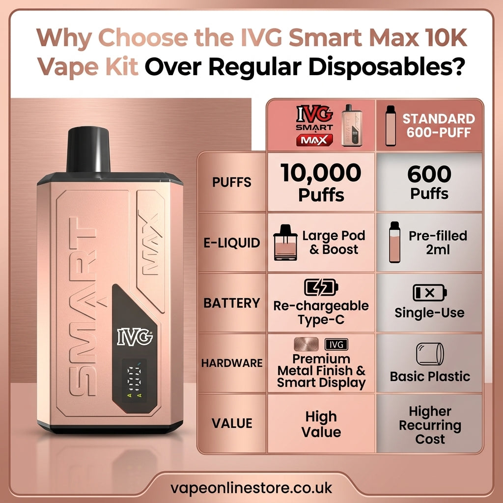 IVG Smart Max 10k rechargeable Vape Kit | Best Deal