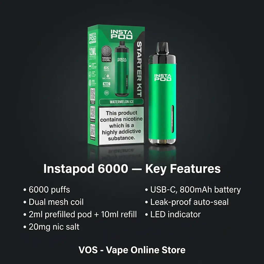 Instapod 6000 Prefilled Pod Vape Kit