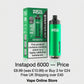 Instapod 6k Prefilled Pod Vape Kit price