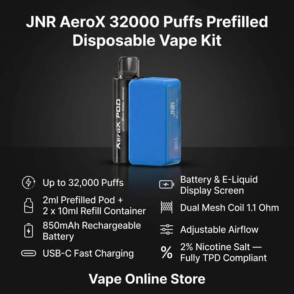 JNR AeroX 32k Puffs Prefilled Vape Kit | Just £9.99