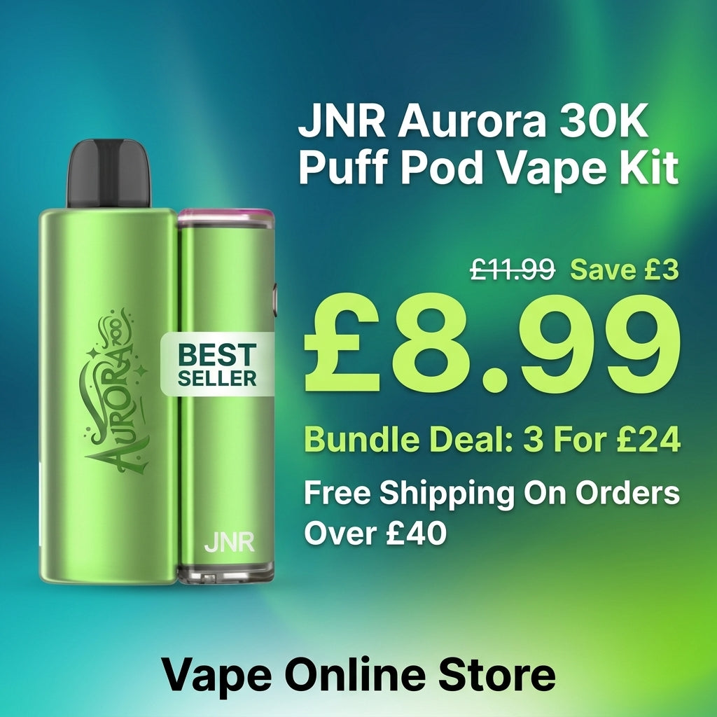 JNR Aurora 30k Prefilled Pod Vape Kit – 3 For £24 Deal