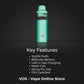 JNR Fox 10000 Puffs Prefilled Pod Vape Kit key features