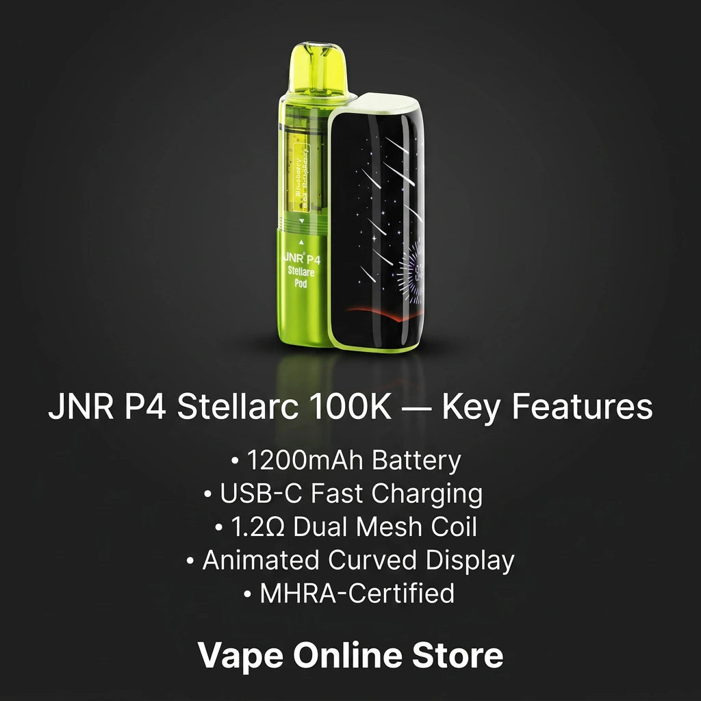 JNR P4 Stellarc 100K Puff Refillable Pod Kit | 100k Puff Vape