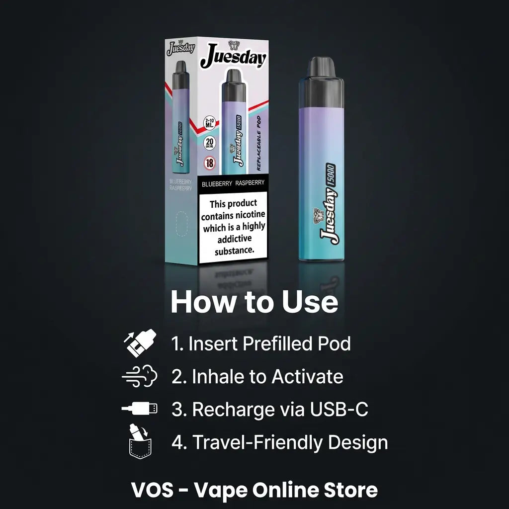 Juesday Vape 15000 | Next Day Delivery | Buy 1 Get 1 Free