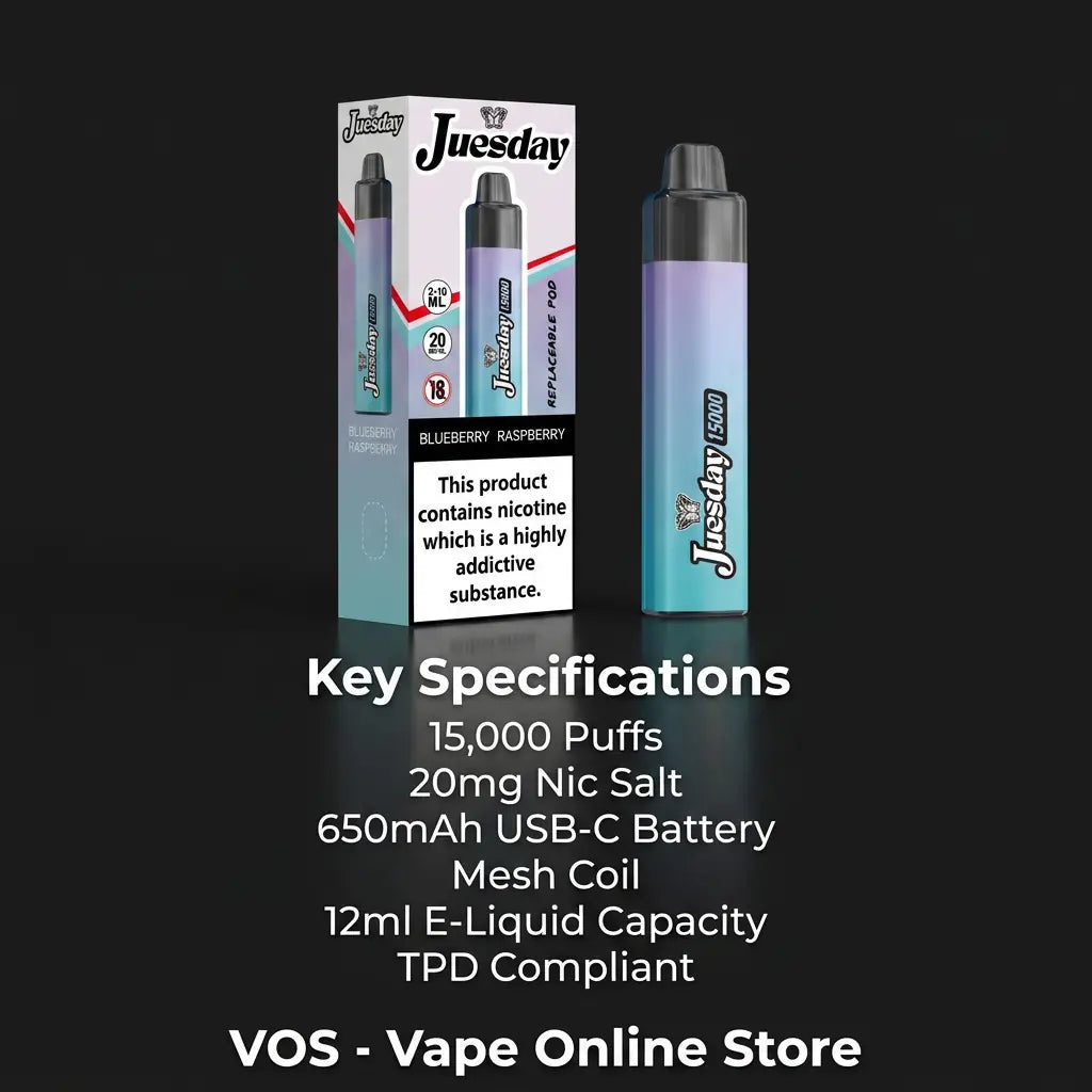 Juesday Vape 15000 | Next Day Delivery | Buy 1 Get 1 Free