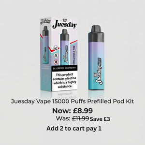 Juesday Vape 15000 | Next Day Delivery | Buy 1 Get 1 Free