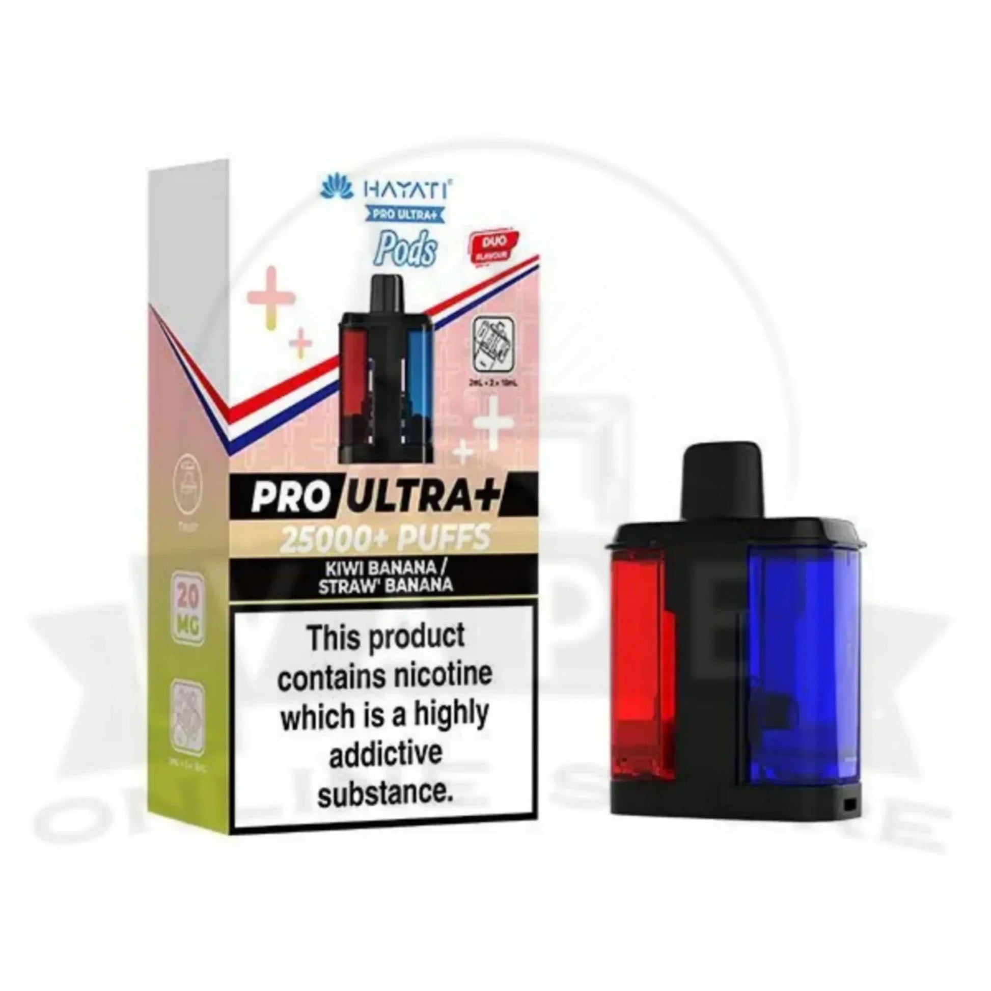 Kiwi Banana / Straw' Banana Hayati Pro Ultra Plus 25000 Prefilled Pods