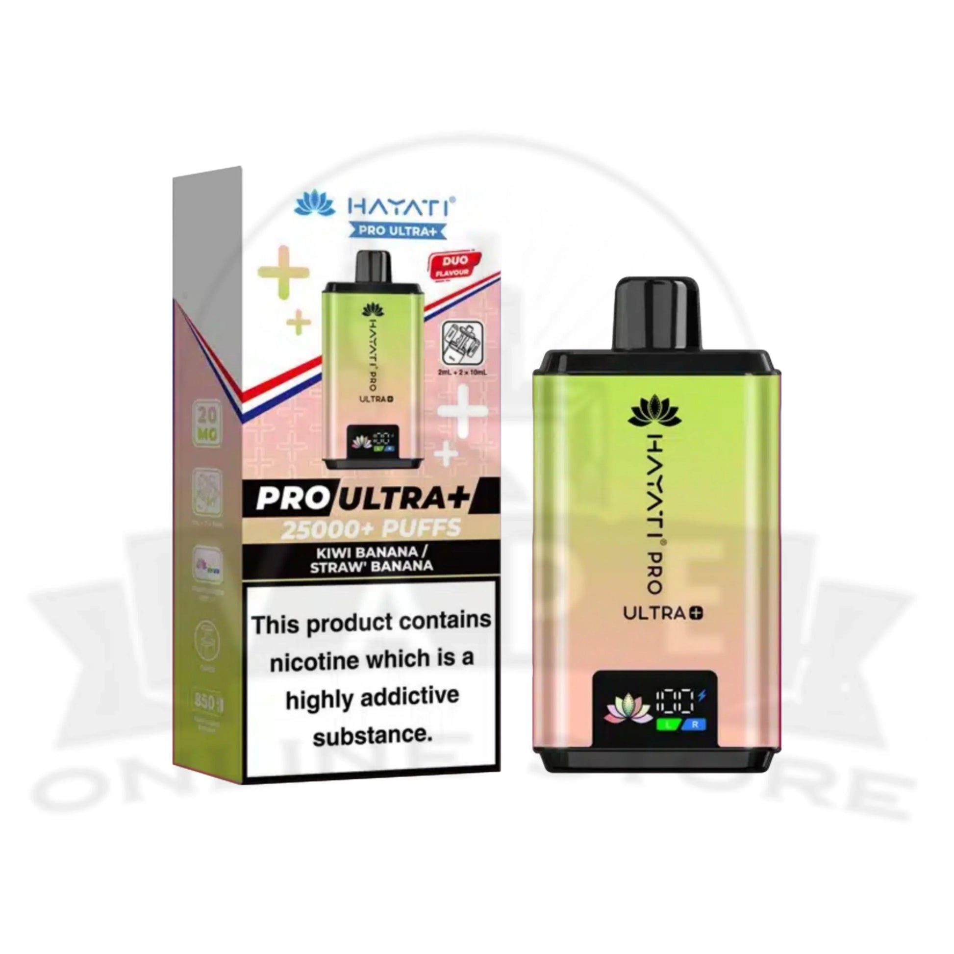 Kiwi Banana / Straw Banana Hayati Pro Ultra Plus 25k Prefilled Pod Vape Kit