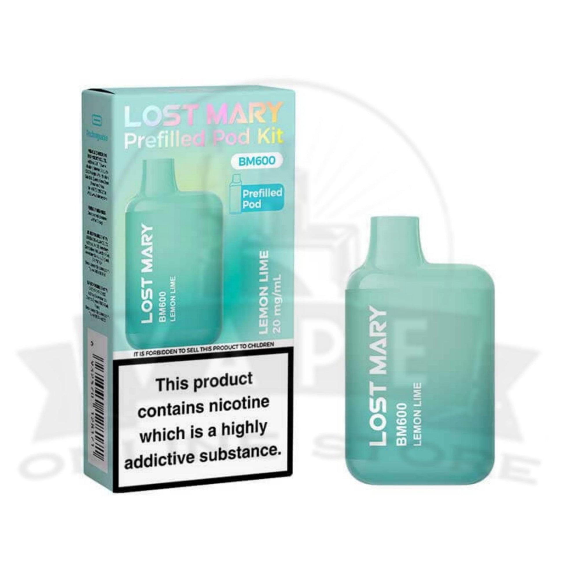 Lemon Lime Lost Mary BM600 Prefilled Pod Kit