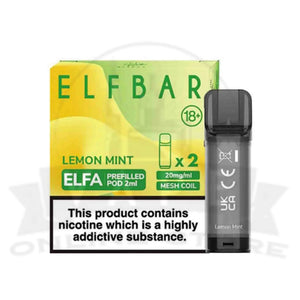 Lemon Mint Elfa Pre-filled Pods By Elf Bar