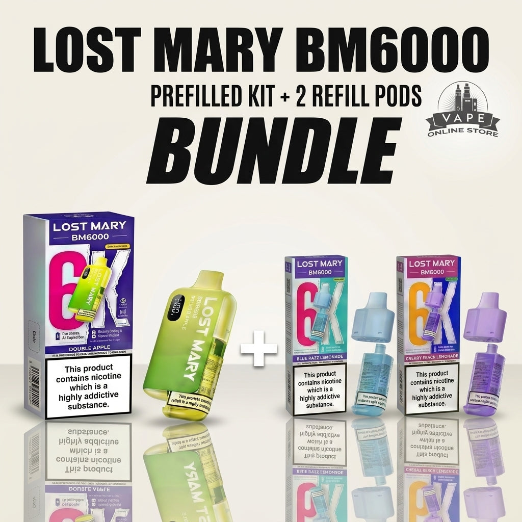 Lost Mary BM6000 Pod Kit + 2 Refill Pods | Bundle Vape Deal