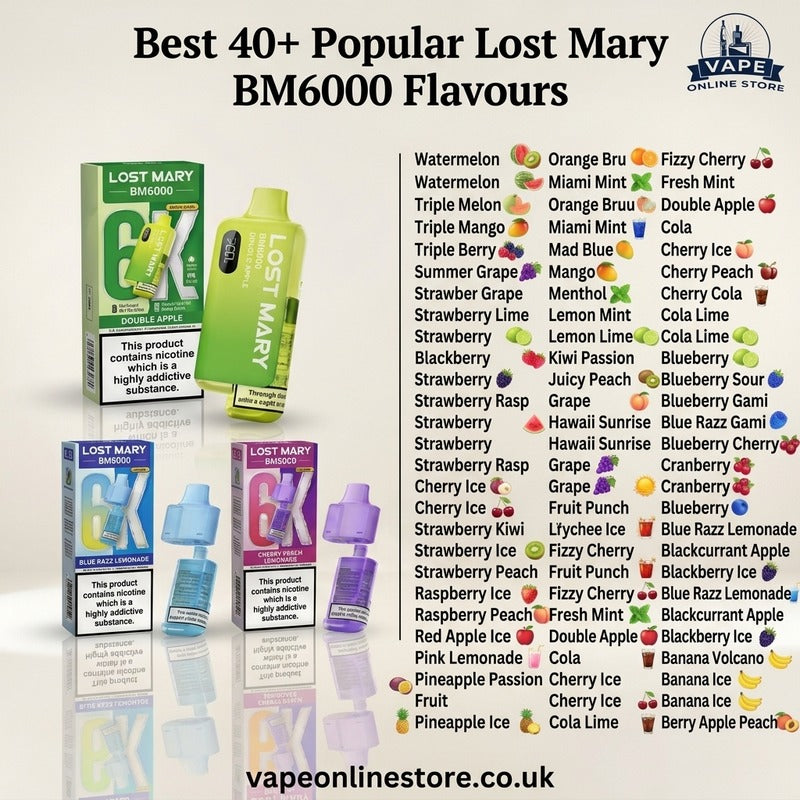 Lost Mary BM6000 Pod Kit + 2 Refill Pods | Bundle Vape Deal