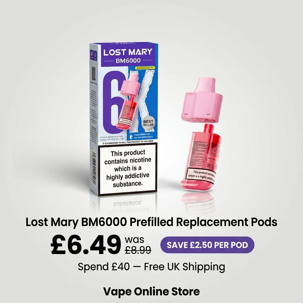 Lost Mary BM6000 Refill Pods | 45+ Flavours In Stock UK