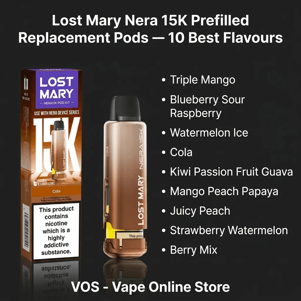 Lost Mary Nera 15K Prefilled Replacement Pods – 15,000 Puffs