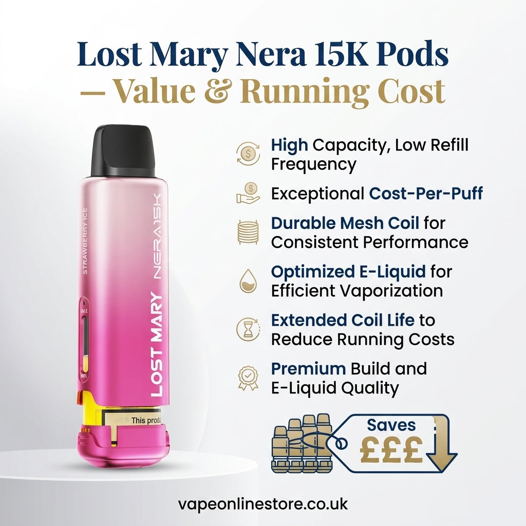 Lost Mary Nera 15K Prefilled Replacement Pods – 15,000 Puffs
