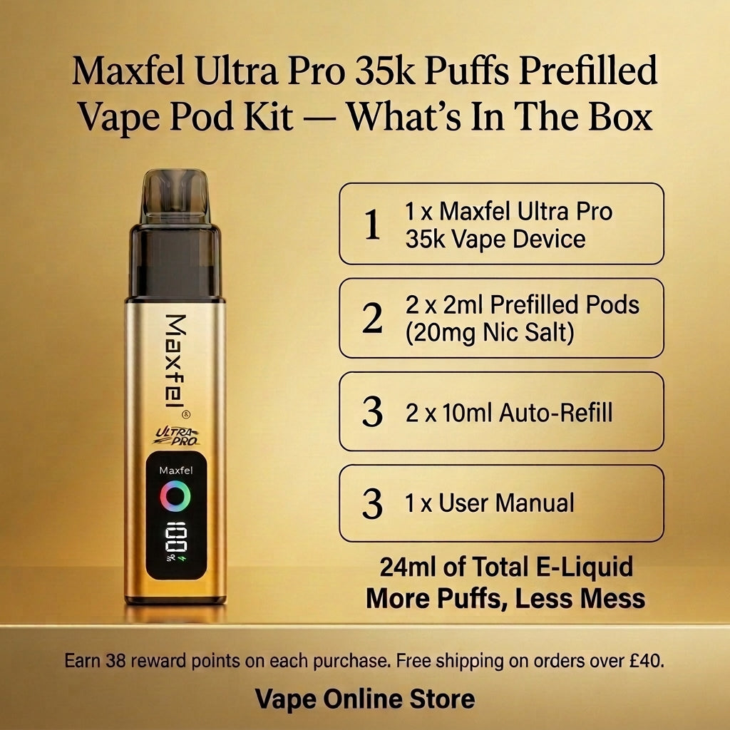 Maxfel Ultra Pro 35k Puffs Prefilled Vape Pod Kit