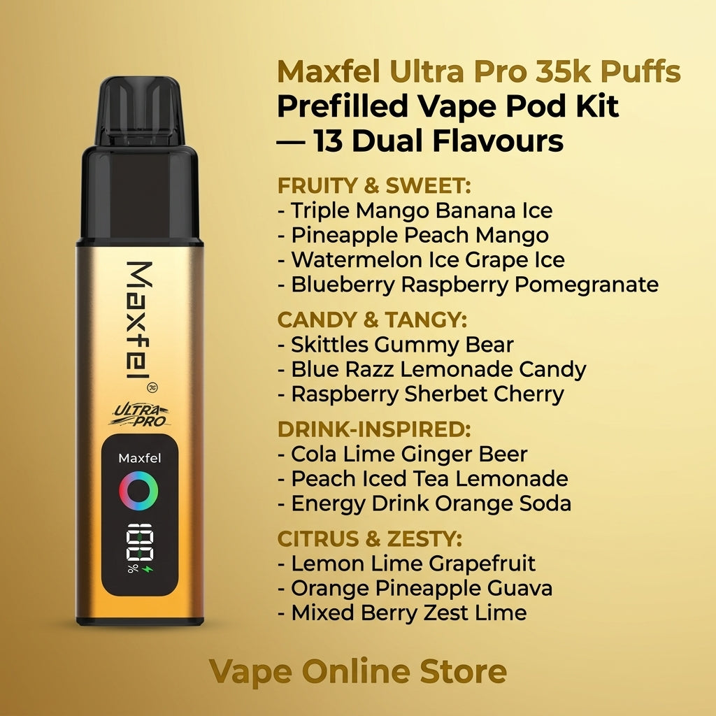 Maxfel Ultra Pro 35k Puffs Prefilled Vape Pod Kit