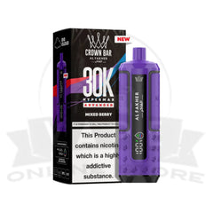Mixed Berry Al Fakher Crown Bar 30K Puff Hypermax Vape Kit