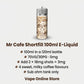 Mr Cafe 100ml E-Liquid Specs