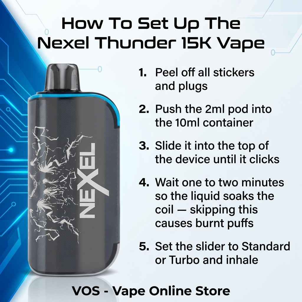 Nexel Thunder 15k Vape | Buy 1 Get 1 Free Offer