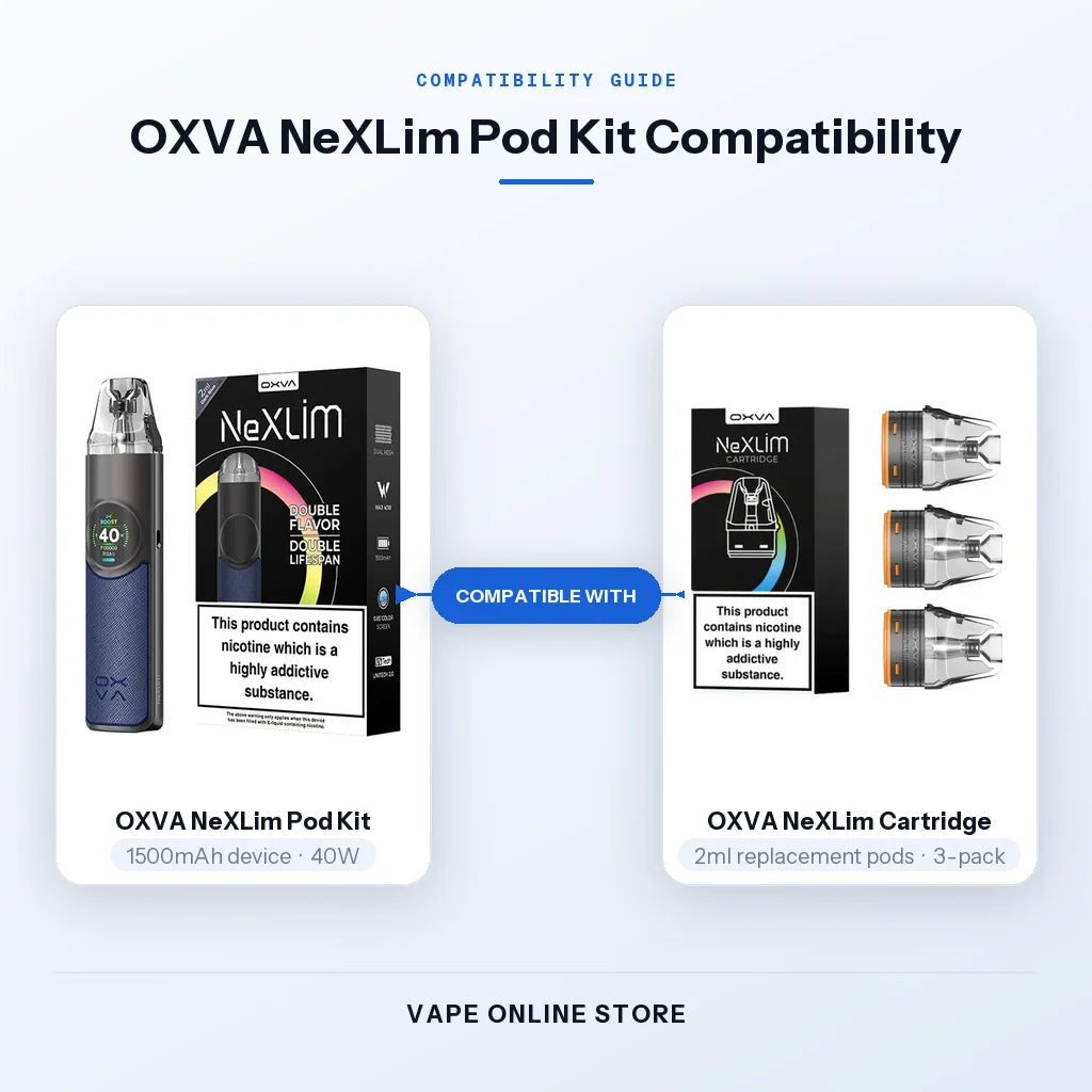 OXVA NeXlim Pod Vape Kit | 10ml E-Liquid For Free