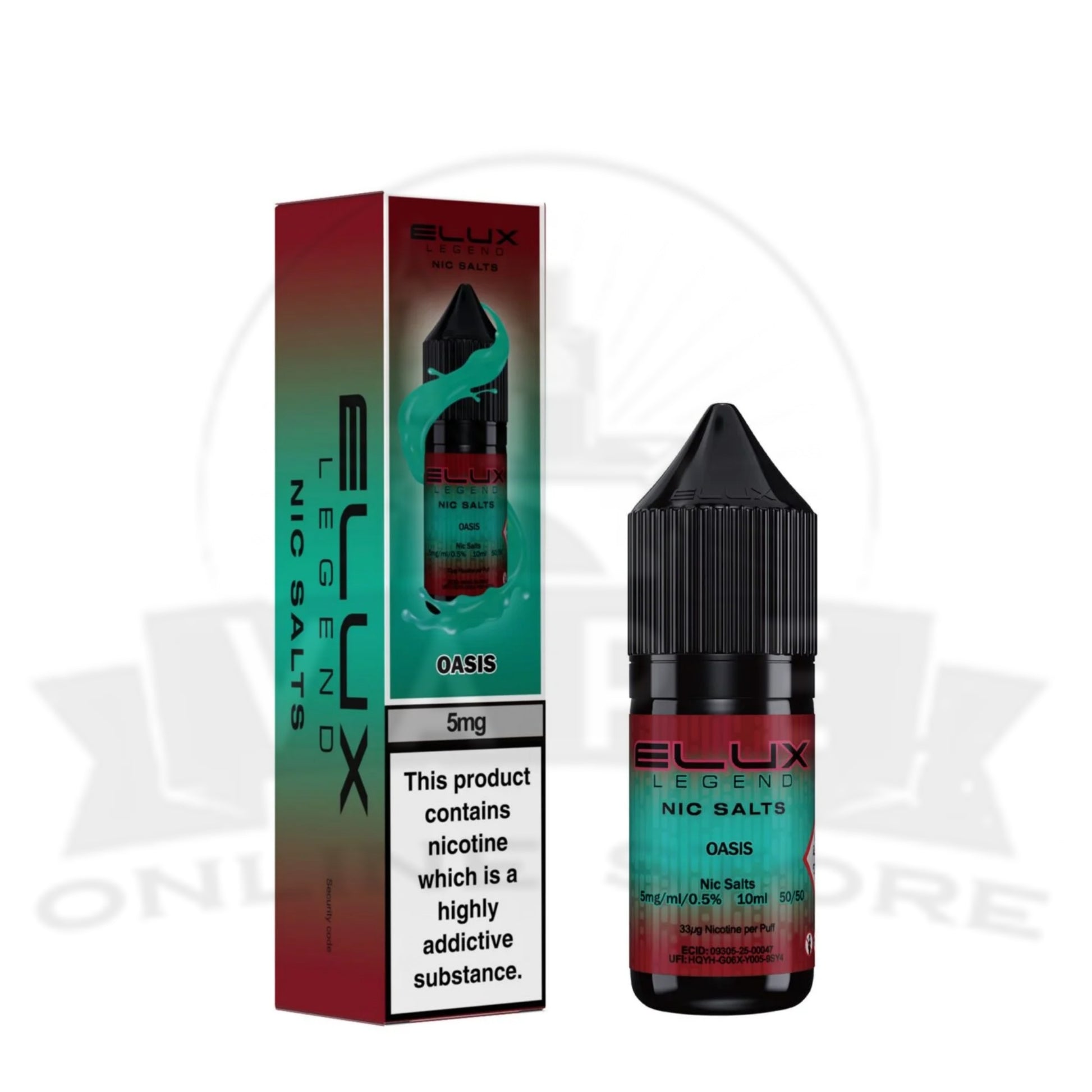 Oasis Elux Legend 10ml 5mg Nic Salts