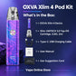 Oxva Xlim 4 Pod Vape Kit Box Contains