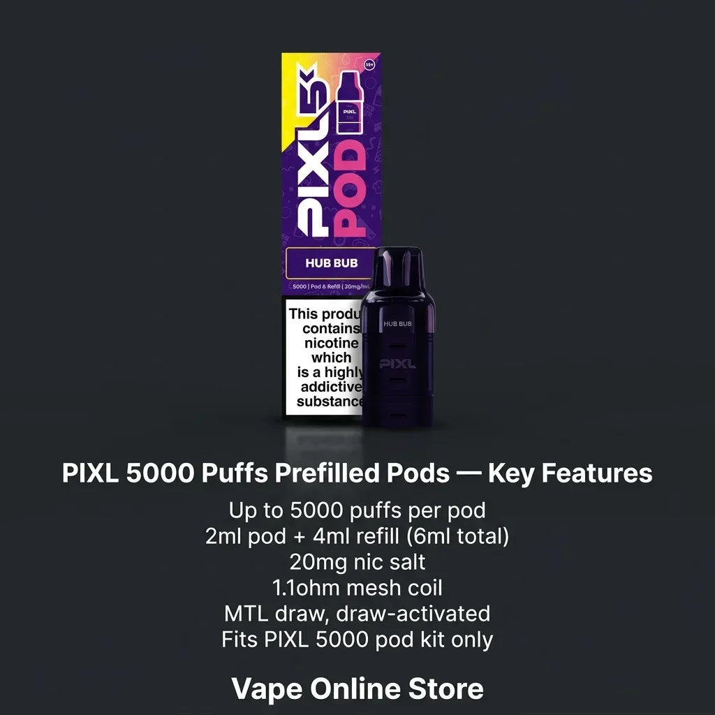 PIXL 5000 Puffs Prefilled Pods