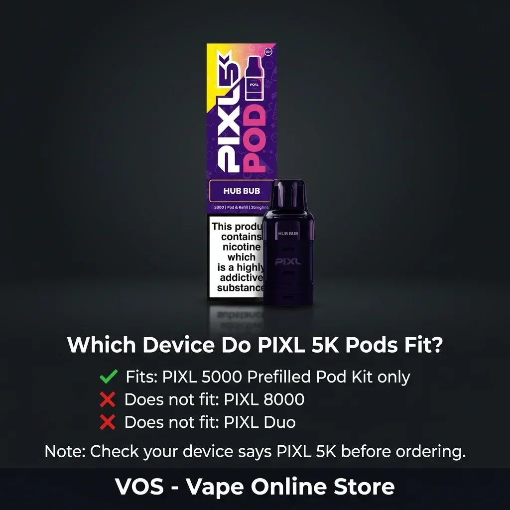 PIXL 5000 Puffs Prefilled Pods