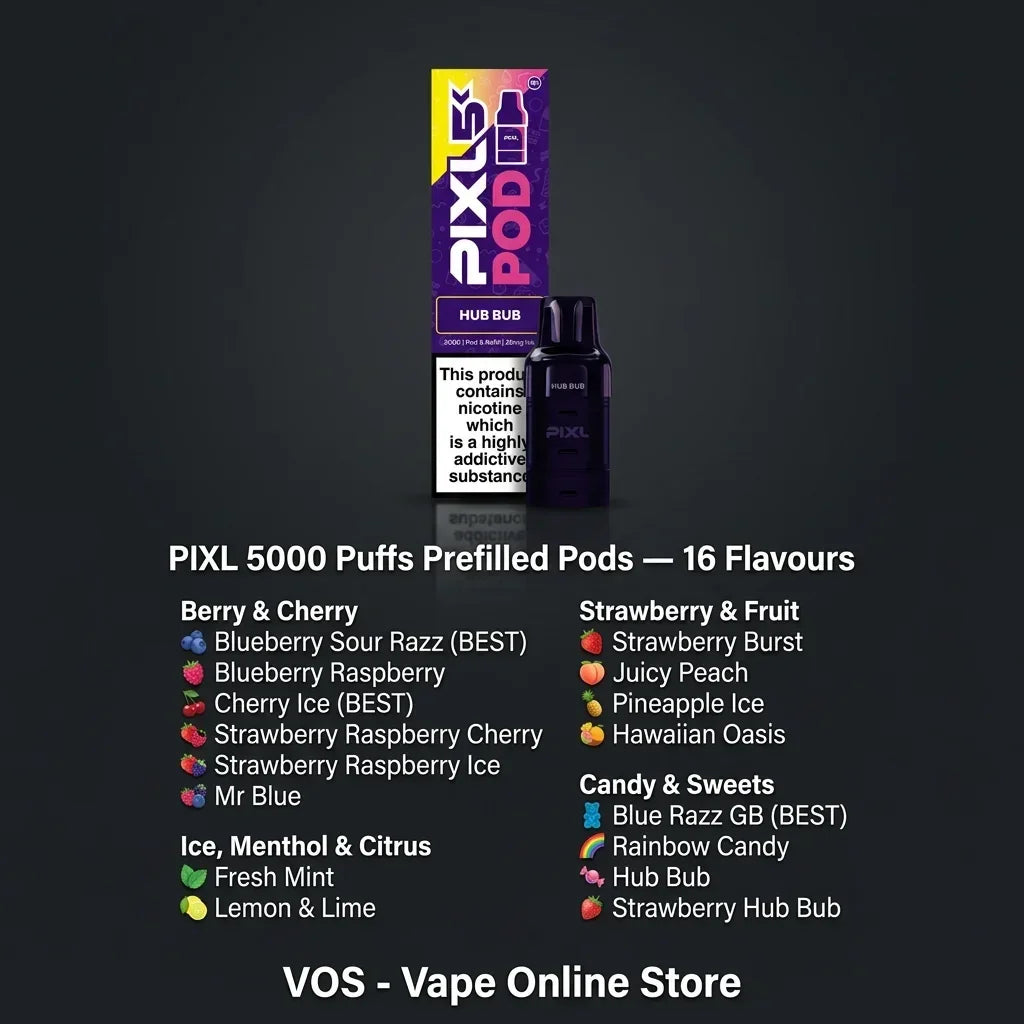 PIXL 5000 Puffs Prefilled Pods