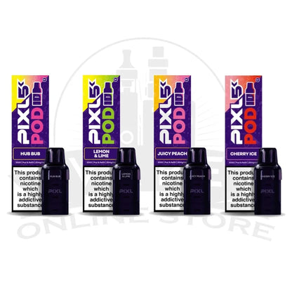 PIXL 5000 prefilled replacement pods, 20mg nic salt mesh coil, 5000 puffs, 16 flavours